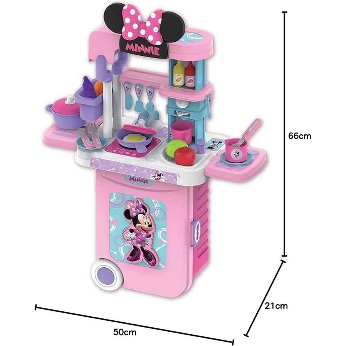 Disney Minnie Series 3-In-1 Trolley Case Kitchen Set Girls, 3-4 Years