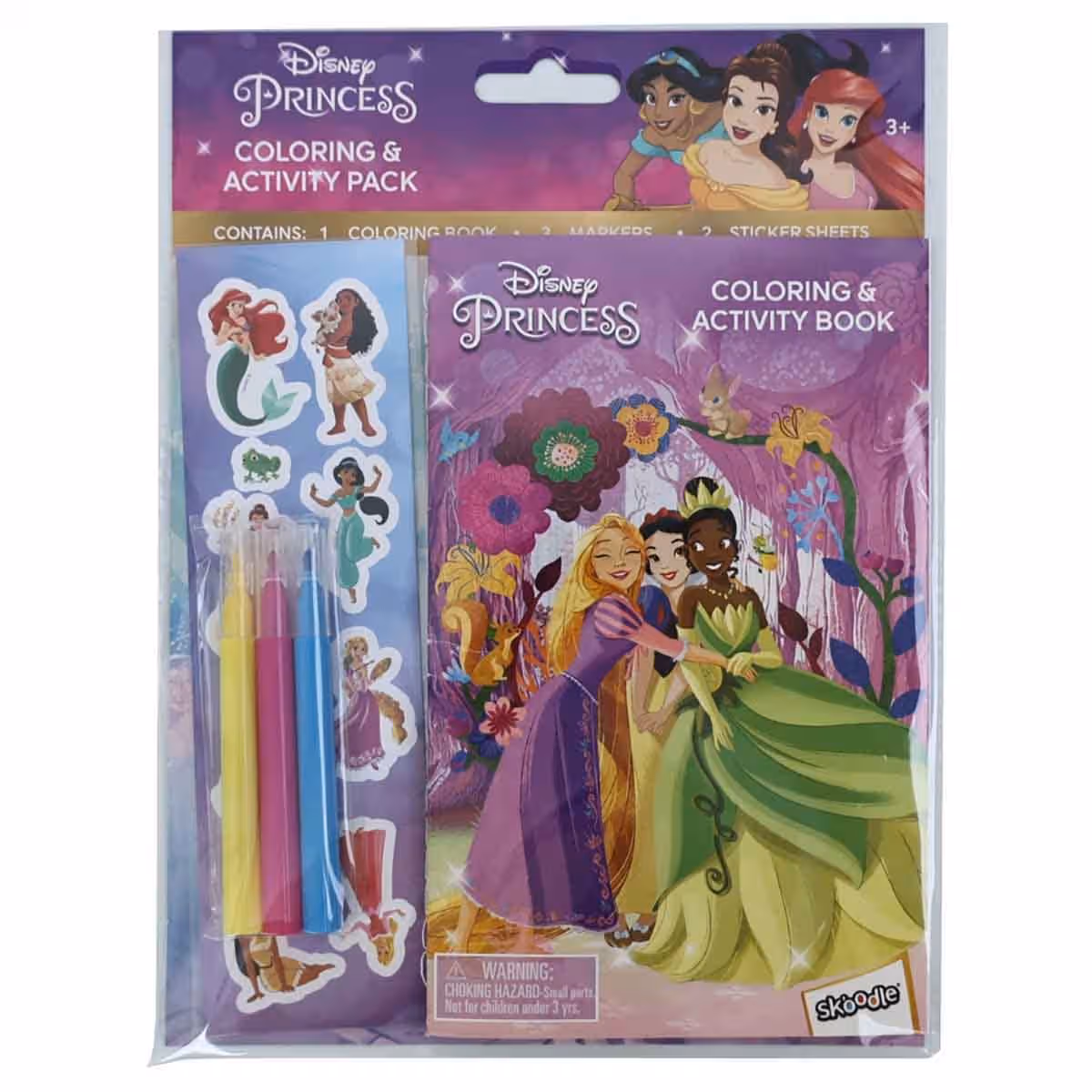 Disney Pixar Cars Art Kit + Princess Activity Pack + Markers + Frozen & Junior Crayons with Poster Set Bundle
