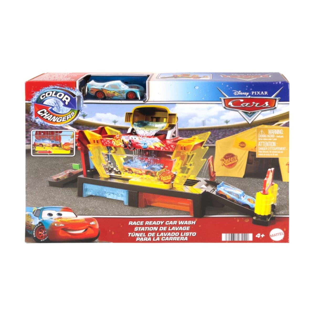 Disney Pixar Cars Color Changers Lightning McQueen Car Wash Playset Unisex, 5-7 Years
