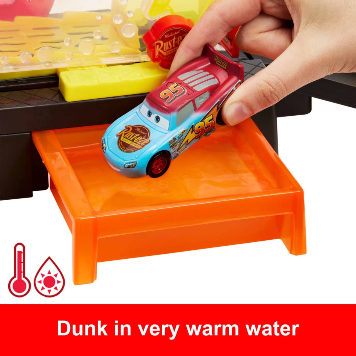 Disney Pixar Cars Color Changers Lightning McQueen Car Wash Playset Unisex, 5-7 Years