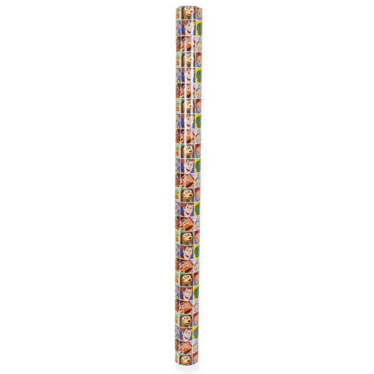 Disney & Pixar Toy Story 4 Gift Wrap + Paper Cup & Plate + Napkins + Mask + Favor Cup & Container + Tattoos + Candle + Pencil + Decoration Set Bundle
