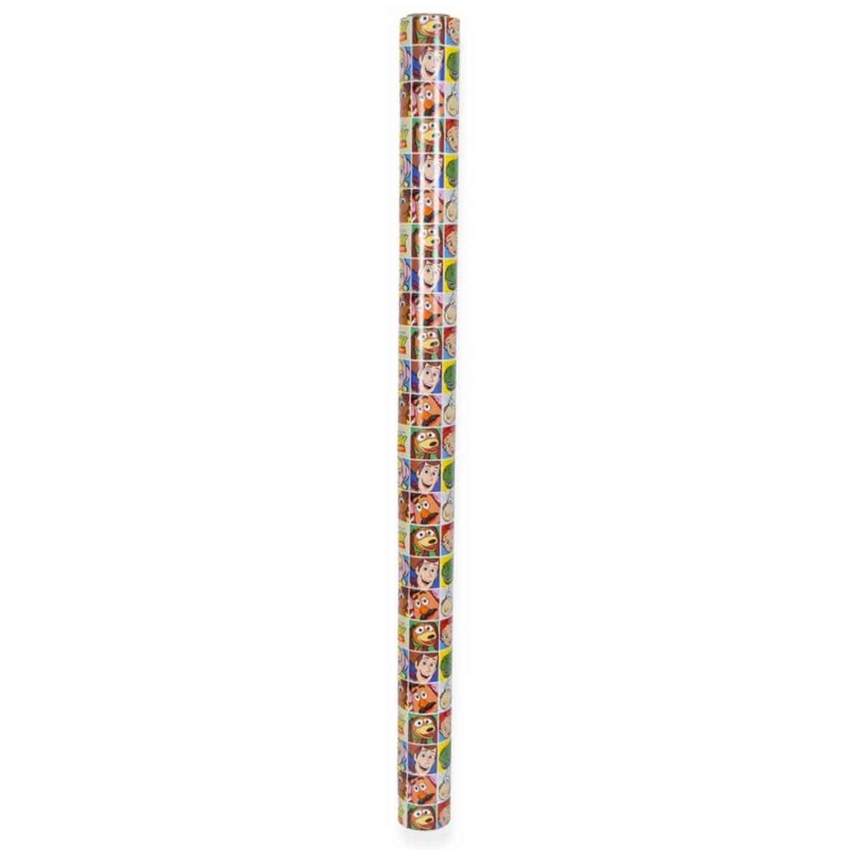 Disney & Pixar Toy Story 4 Gift Wrap + Paper Cup & Plate + Napkins + Mask + Favor Cup & Container + Tattoos + Candle + Pencil + Decoration Set Bundle
