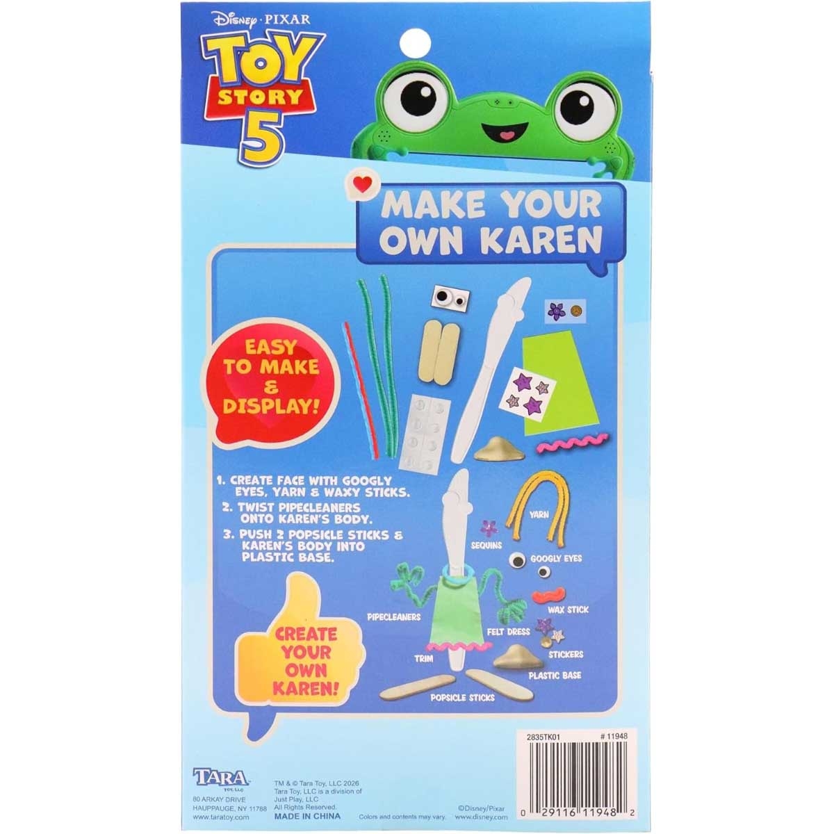 Disney Pixar Toy Story Make Your Own Karen Set Unisex, 3-4 Years