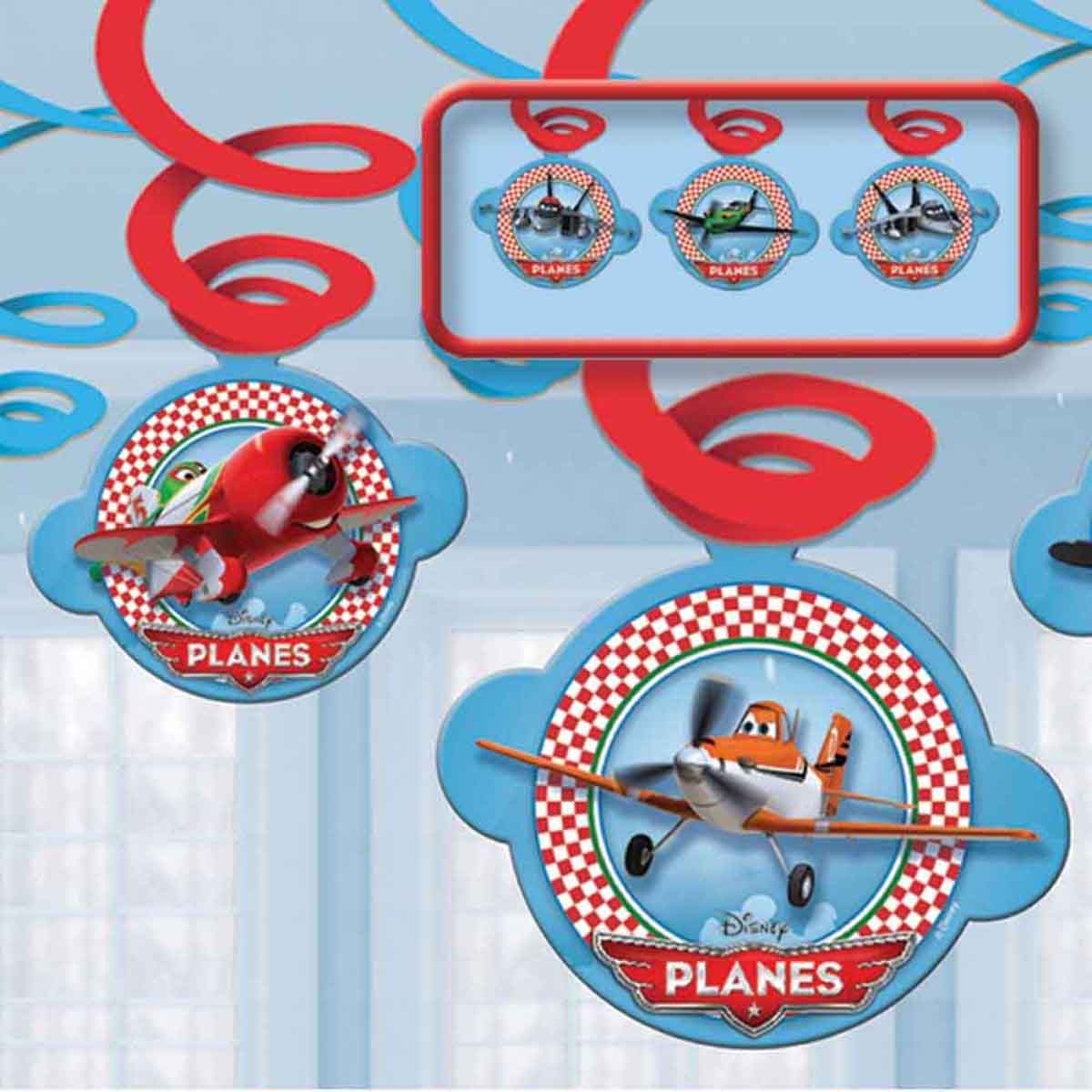Disney Planes 6-Piece Swirl Decoration Set