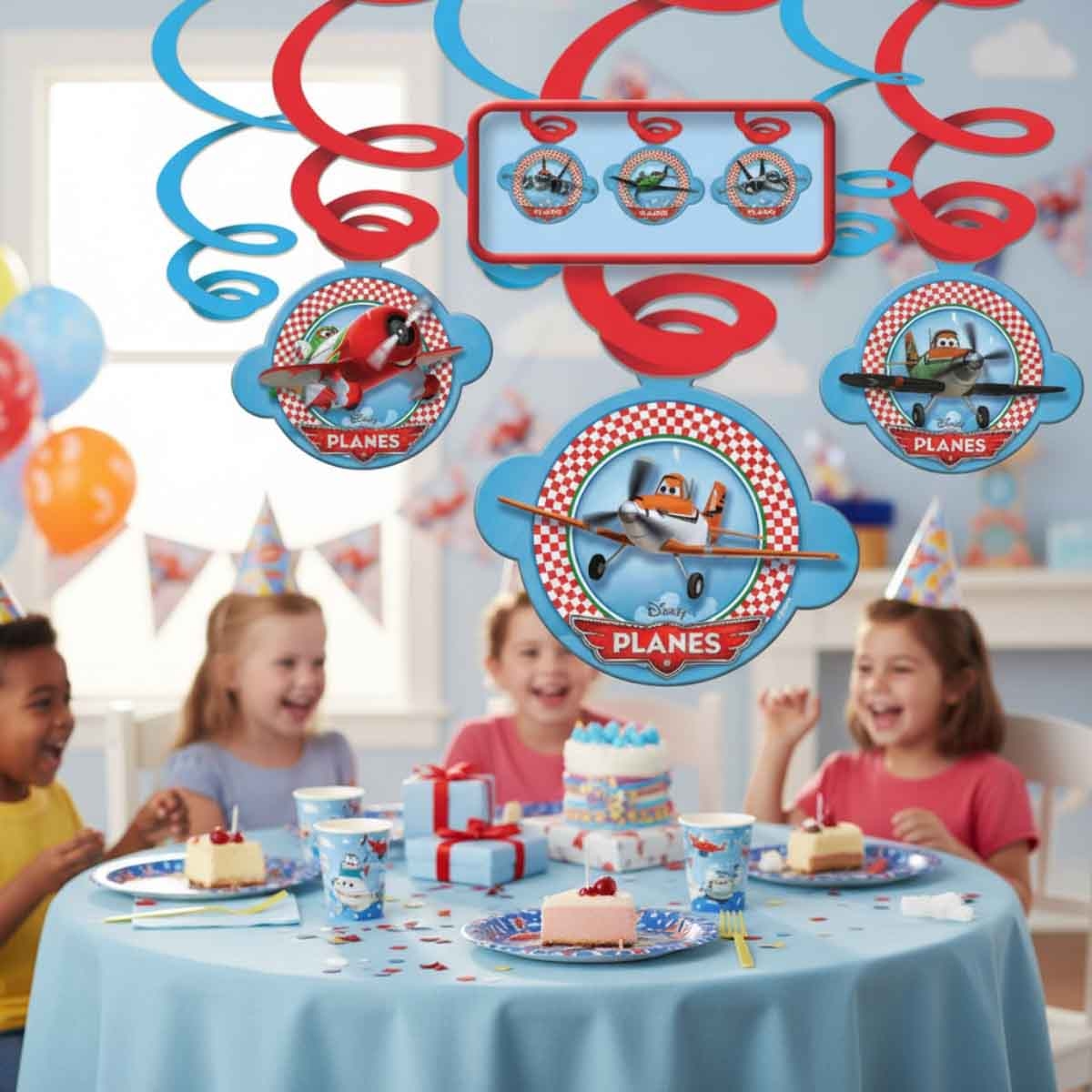 Disney Planes 6-Piece Swirl Decoration Set