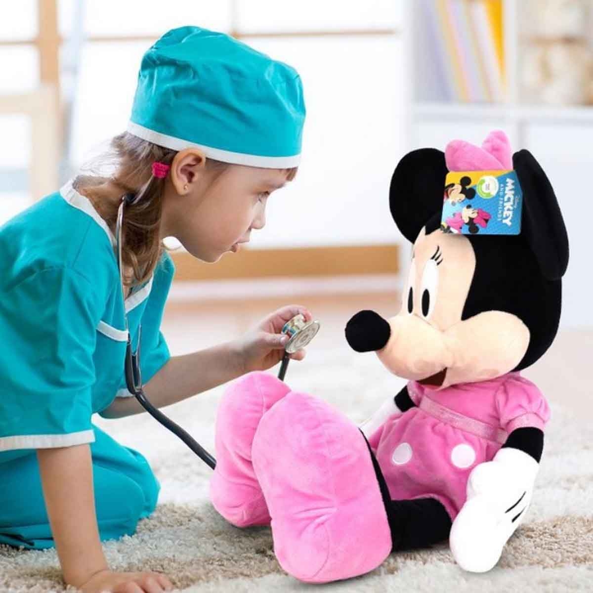 Disney Plush 12″ Mickey Core Medium Minnie Plush Toy Unisex, 3-4 Years