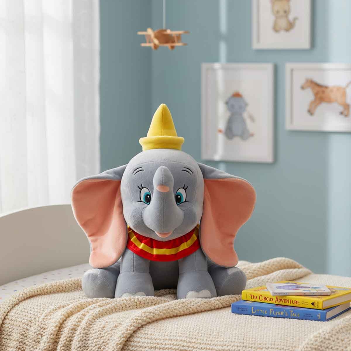 Disney Plush 17" Animal Core Dumbo Plush Toy Large Unisex, 3-4 Years