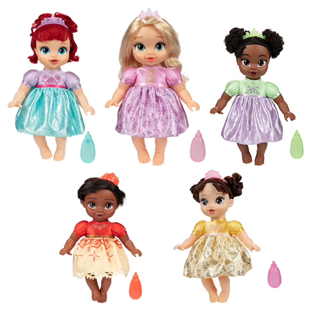 ديزني برينسس دمية بيبي فاخرة منوعة 12 إنش للبنات، 3-4 سنوات