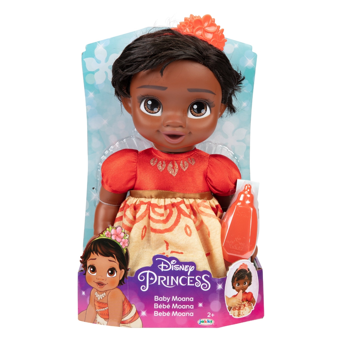 ديزني برينسس دمية بيبي فاخرة منوعة 12 إنش للبنات، 3-4 سنوات