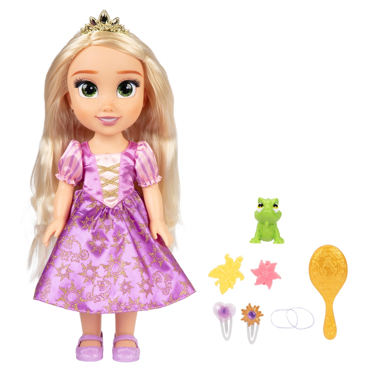 ديزني برينسس دمية أزياء رابونزل صديقتي الغنائية 14 إنش للبنات، 3-4 سنوات
