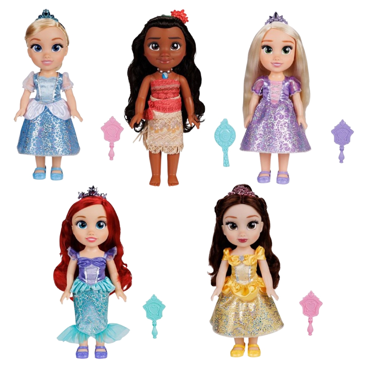 ديزني برينسس دمية أميرة أزياء كبيرة منوعة 15 إنش للبنات، 3-4 سنوات