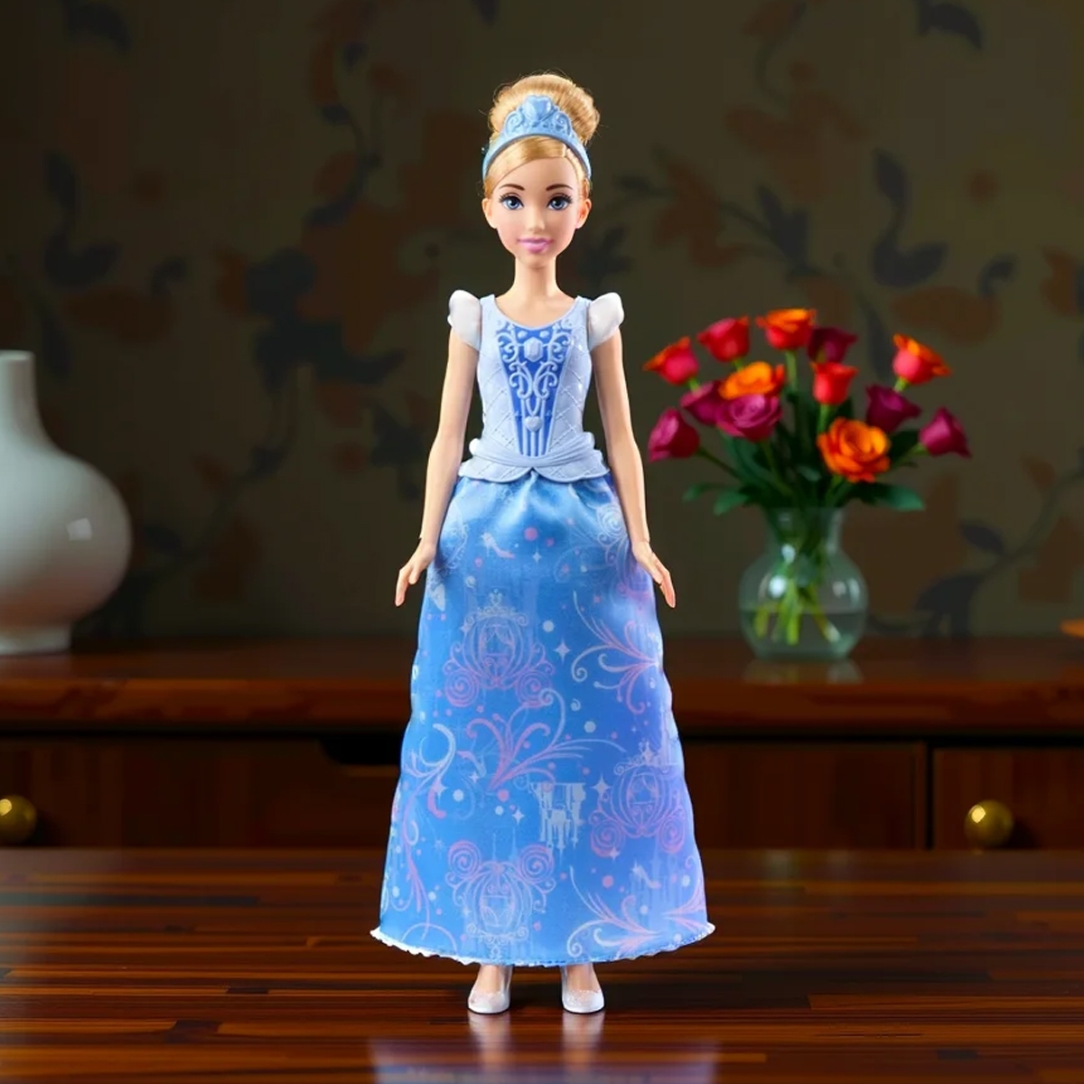 ديزني برنسيس دمية فاشن 2 في 1 قصص سندريلا للبنات، 3-4 سنوات