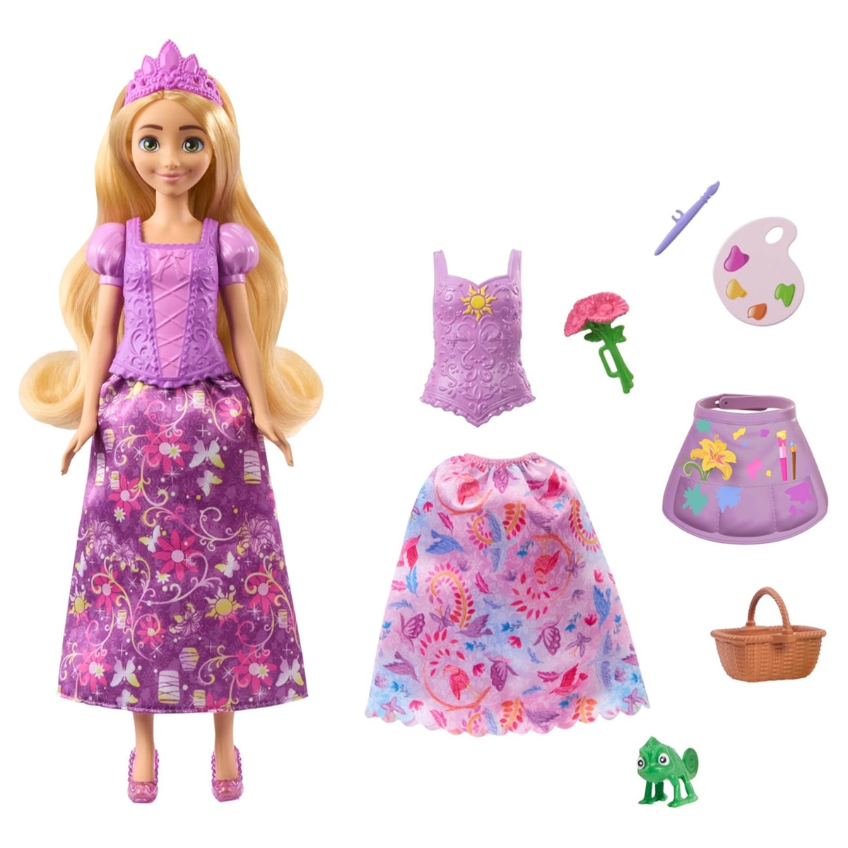 Disney Princess 2-In-1 Stories Rapunzel Fashion Doll Girls, 3-4 Years
