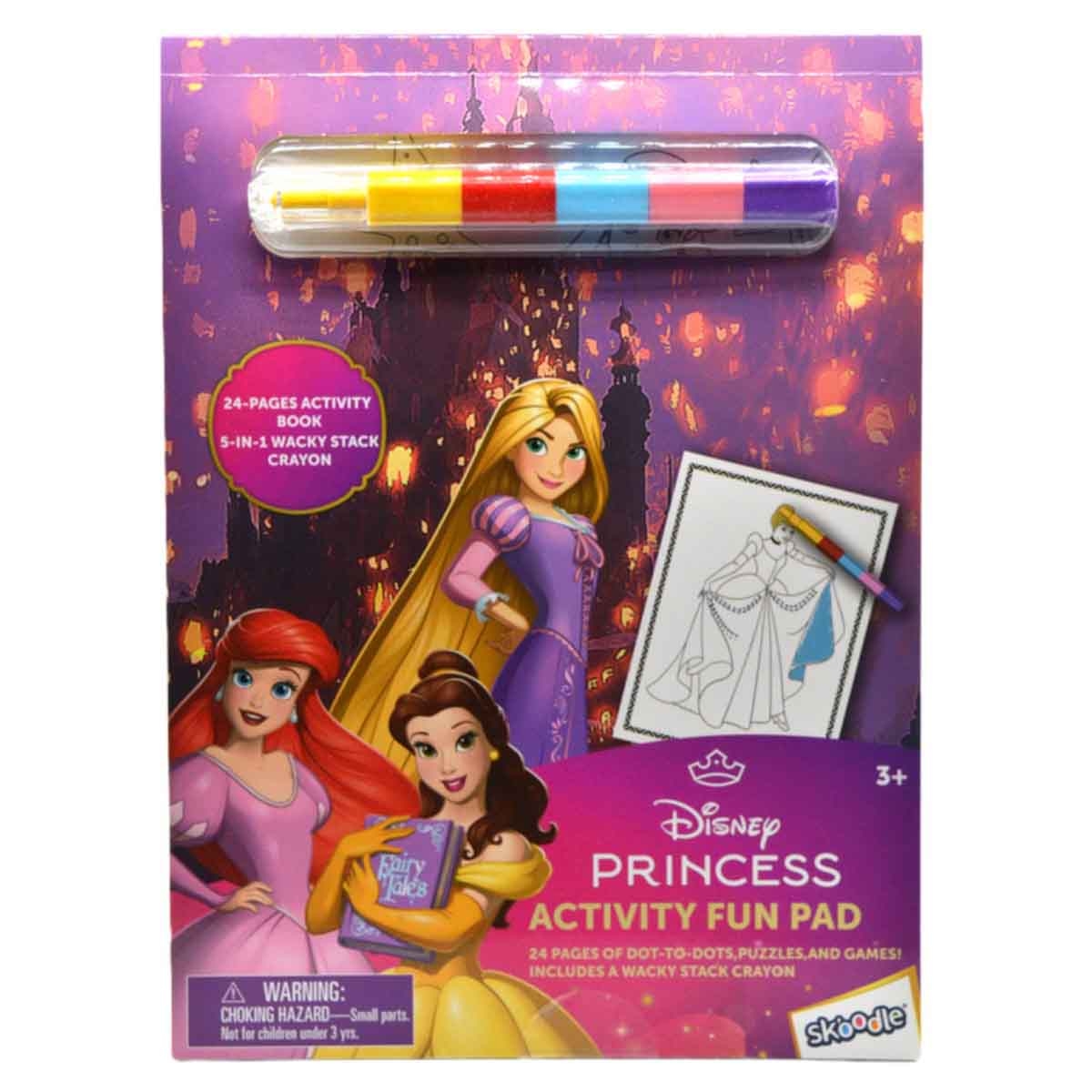Disney Princess Activity Fun Pad with Stackable Crayon Unisex, 3-4 Years