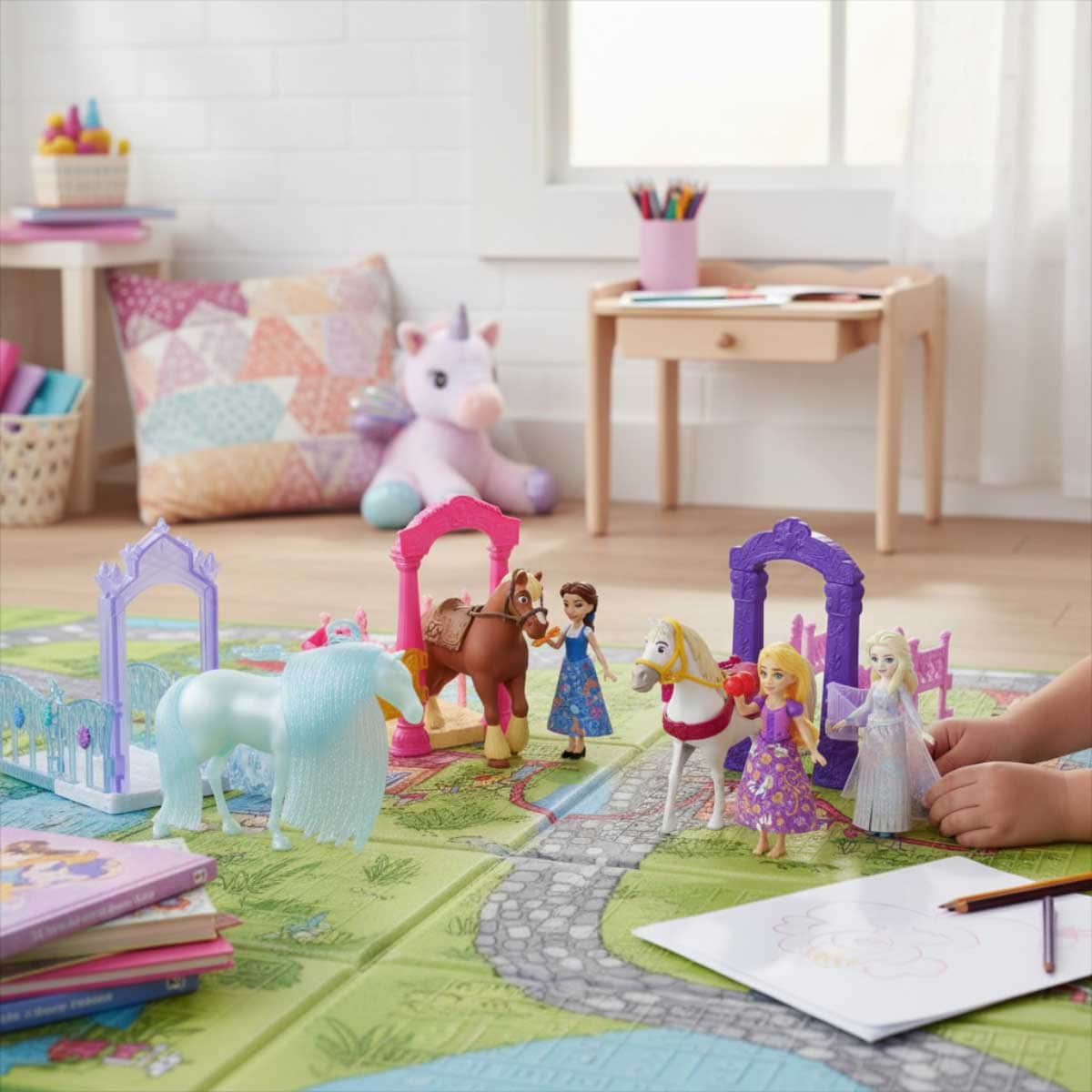 Disney Princess Assorted Royal Stables Small Doll Playset Girls, 3-4 Years