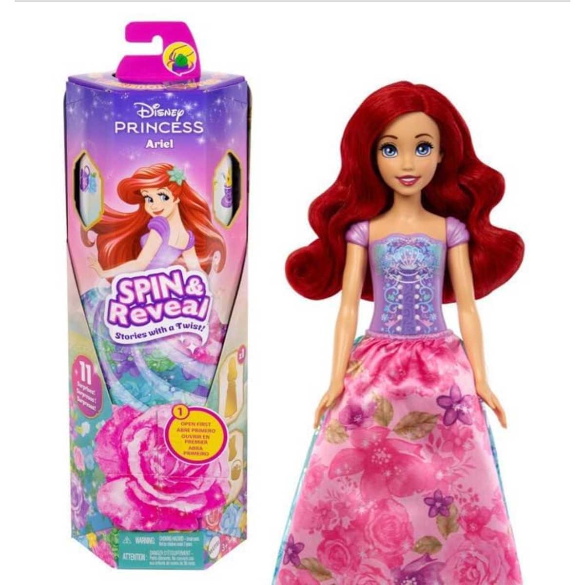 Disney Princess Assorted Spin & Reveal Fashion Doll Girls, 3-4 Years