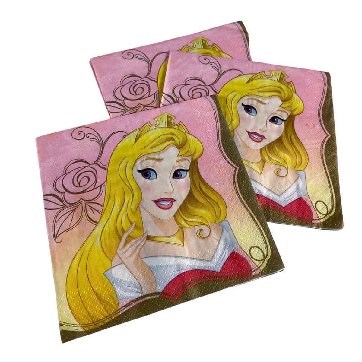 Disney Princess 16-Piece Aurora Lunch Napkin Set