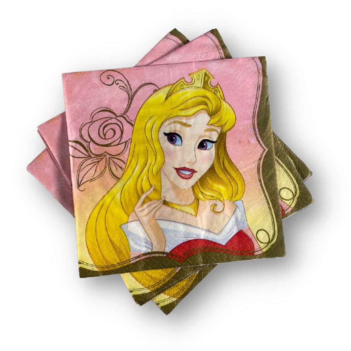 Disney Princess 16-Piece Aurora Lunch Napkin Set