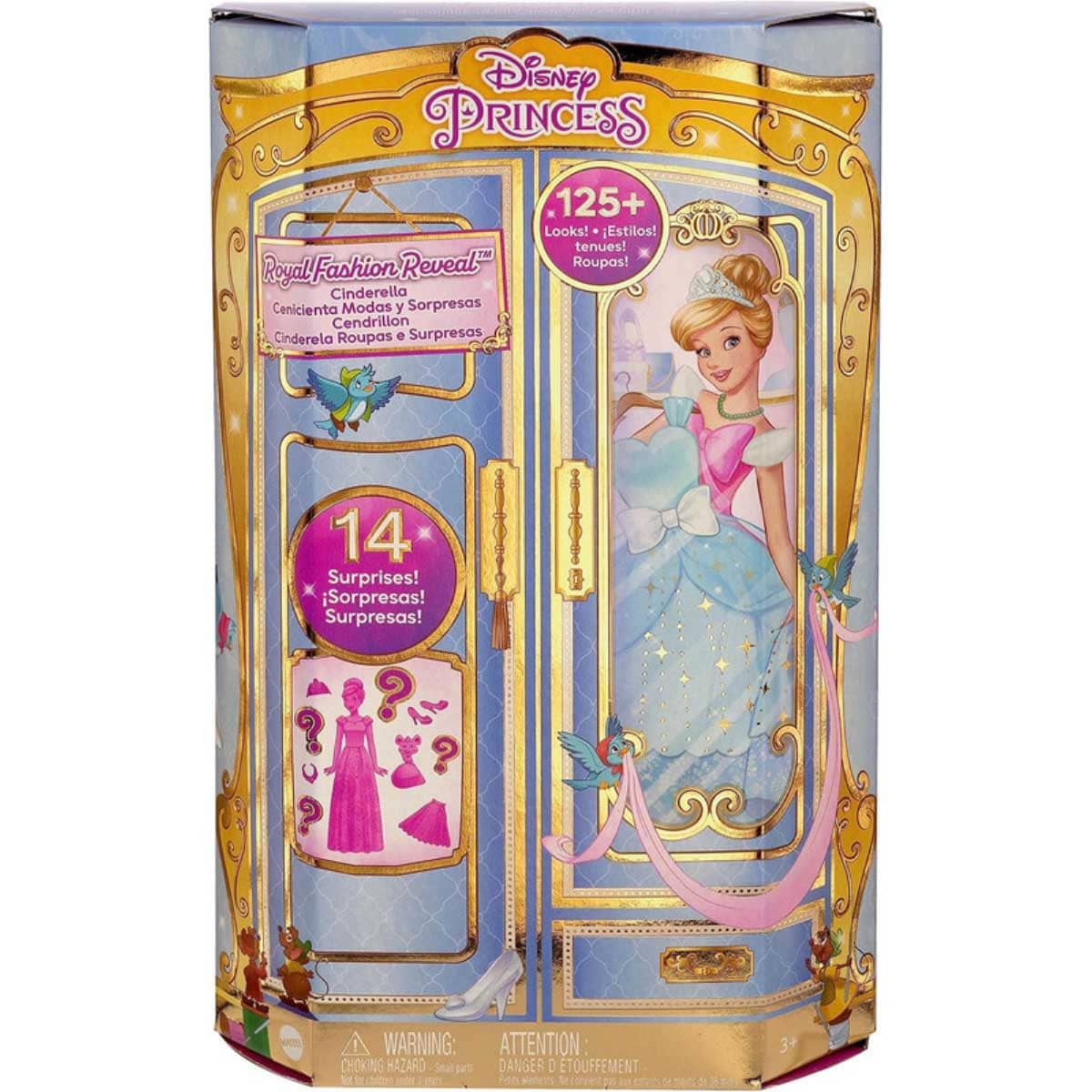 Disney Princess Cinderella Doll & Fashion Surprise Playset Girls, 3-4 Years
