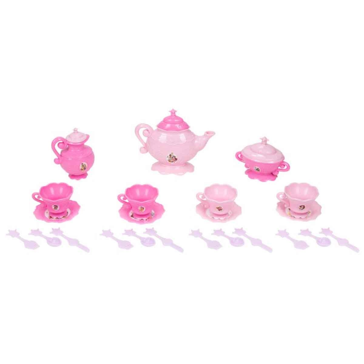 ديزني برنسيس طقم أدوات مائدة 16 قطعة للبنات، 3-4 سنوات