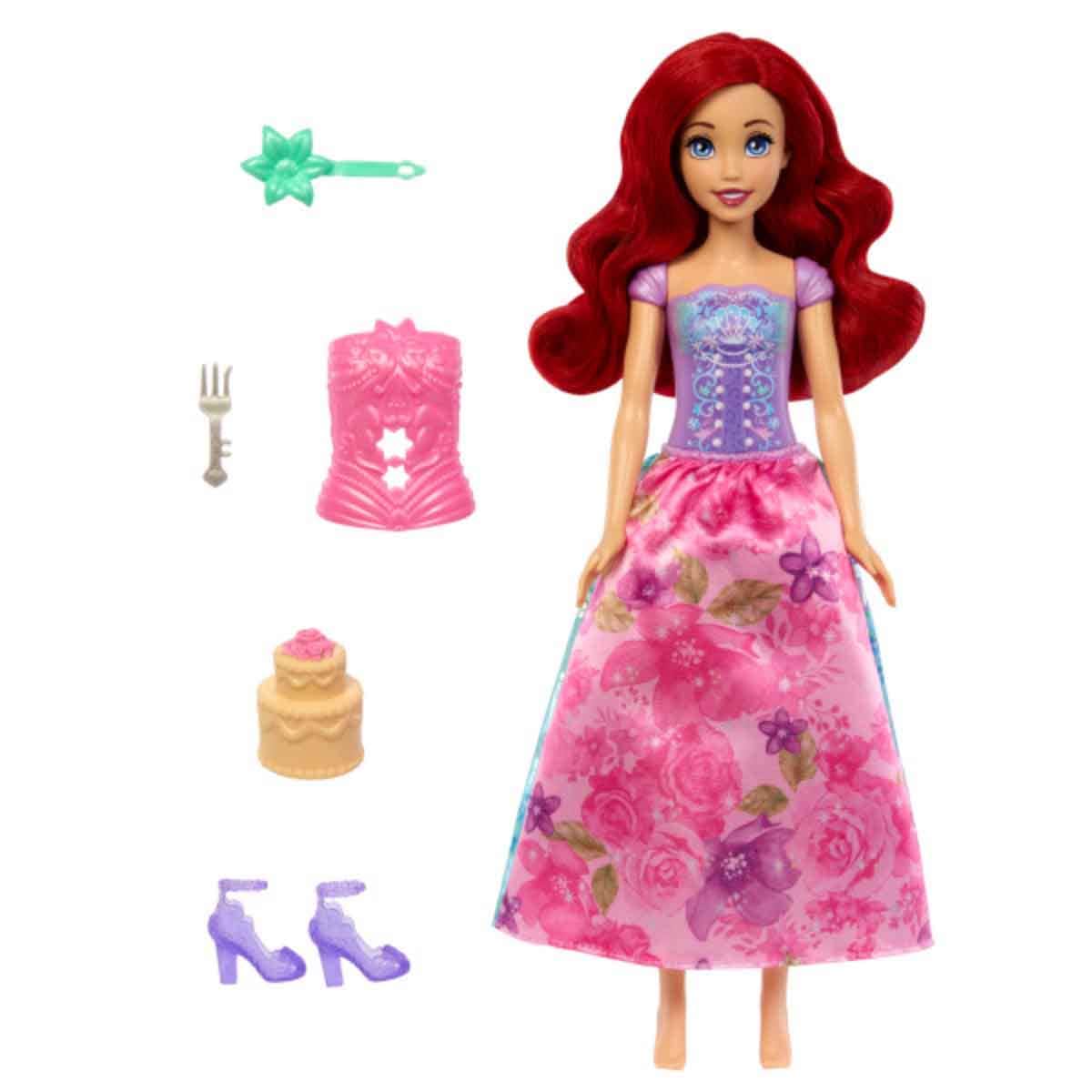 Disney Princess Wave-1 Spin & Reveal Ariel Fashion Doll Girls, 3-4 Years