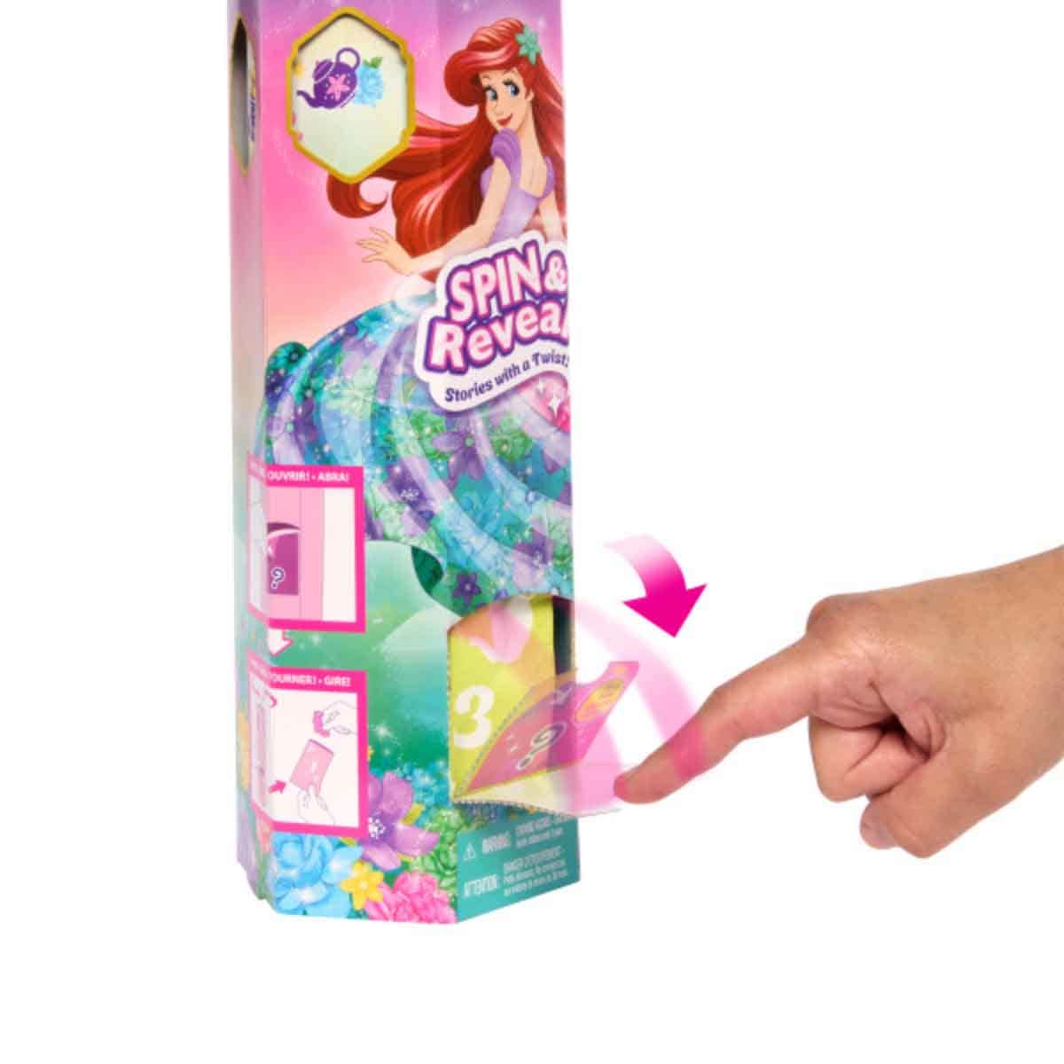 Disney Princess Wave-1 Spin & Reveal Ariel Fashion Doll Girls, 3-4 Years