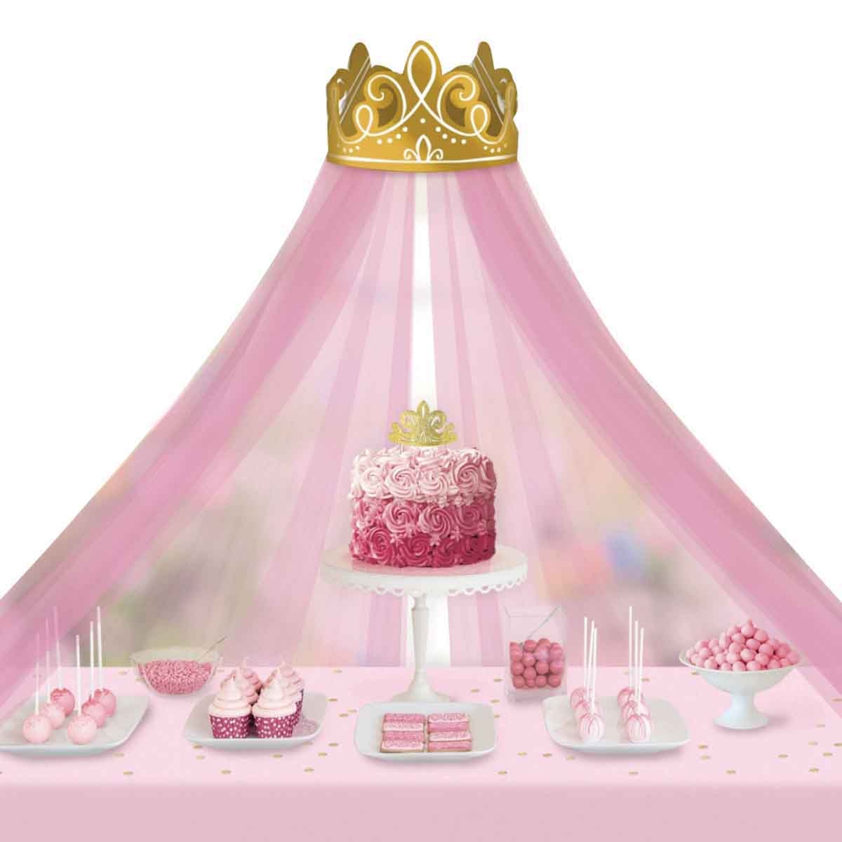 Disney Princess Gold Crown with Pink Tulle