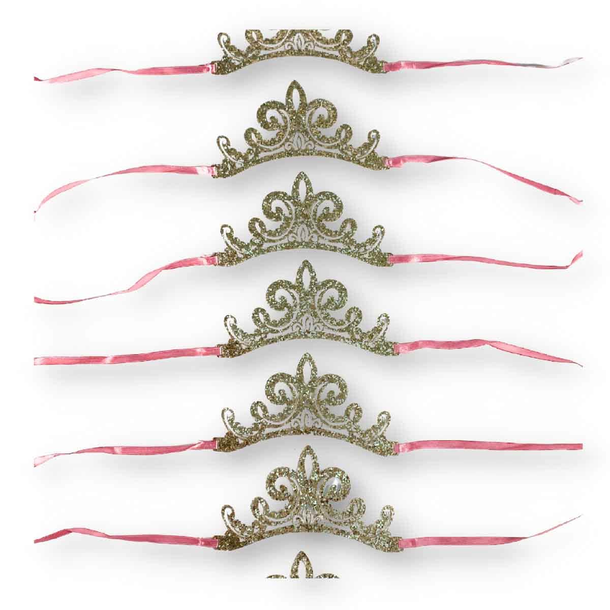 Disney Princess Once Upon A Time Favor Glitter Tiaras Set