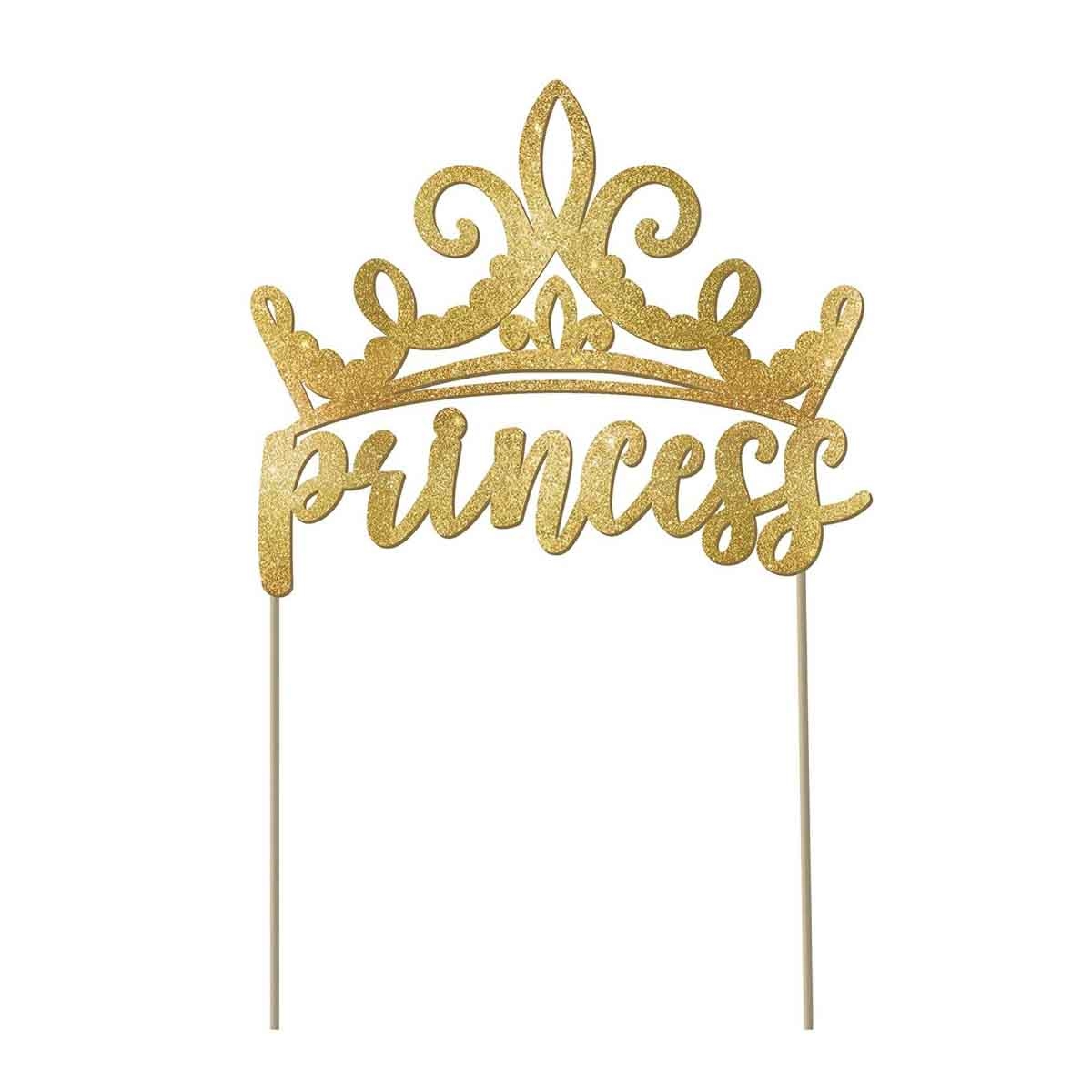 Disney Princess Once Upon A Time Glitter Cake Pick