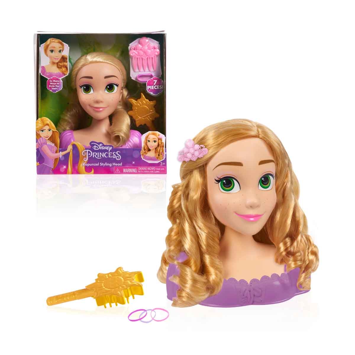 ديزني برنسيس رأس تصفيف رابونزل الصغير للبنات، 3-4 سنوات