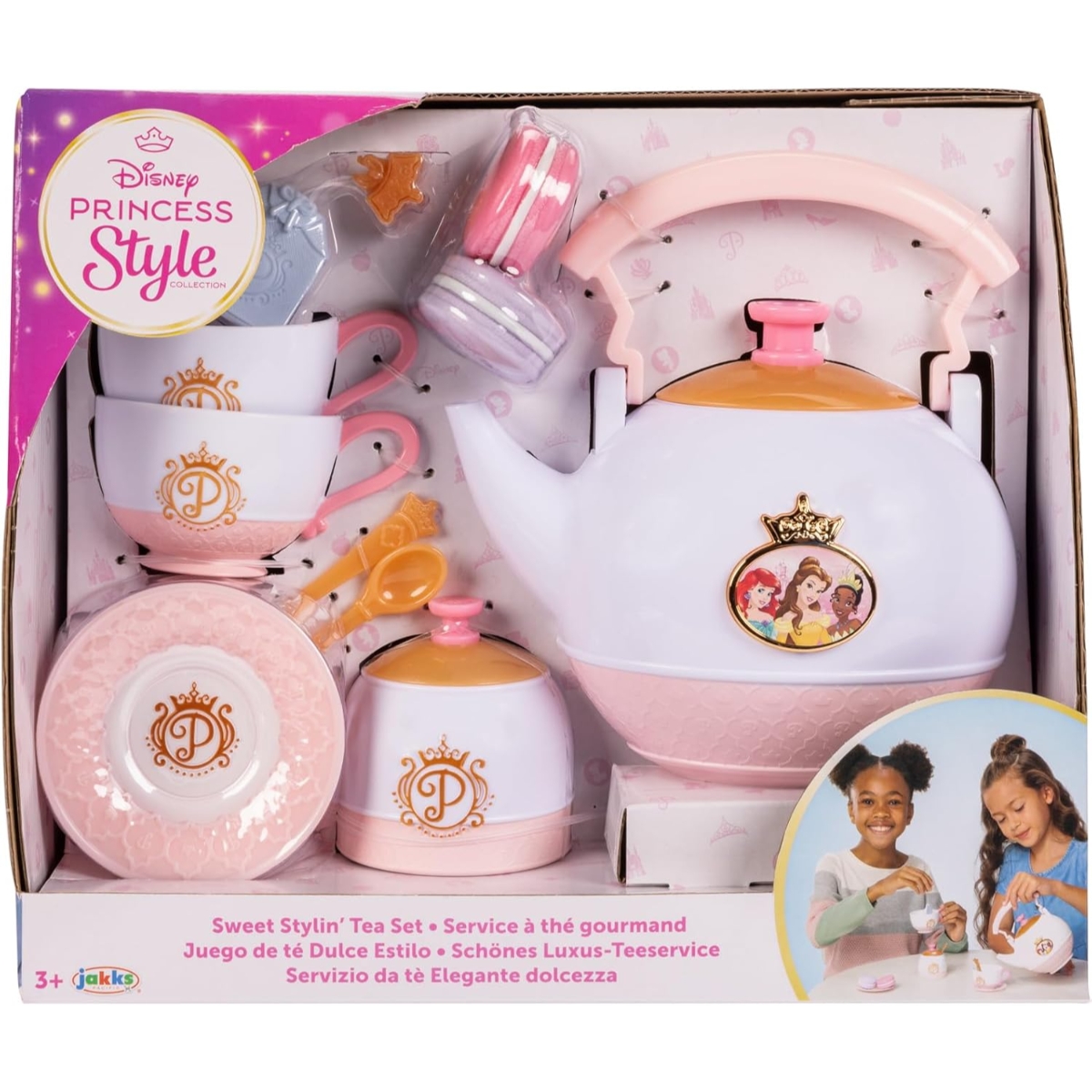 Disney Princess Style Collection Sweet Stylin Tea Set Girls, 3-4 Years