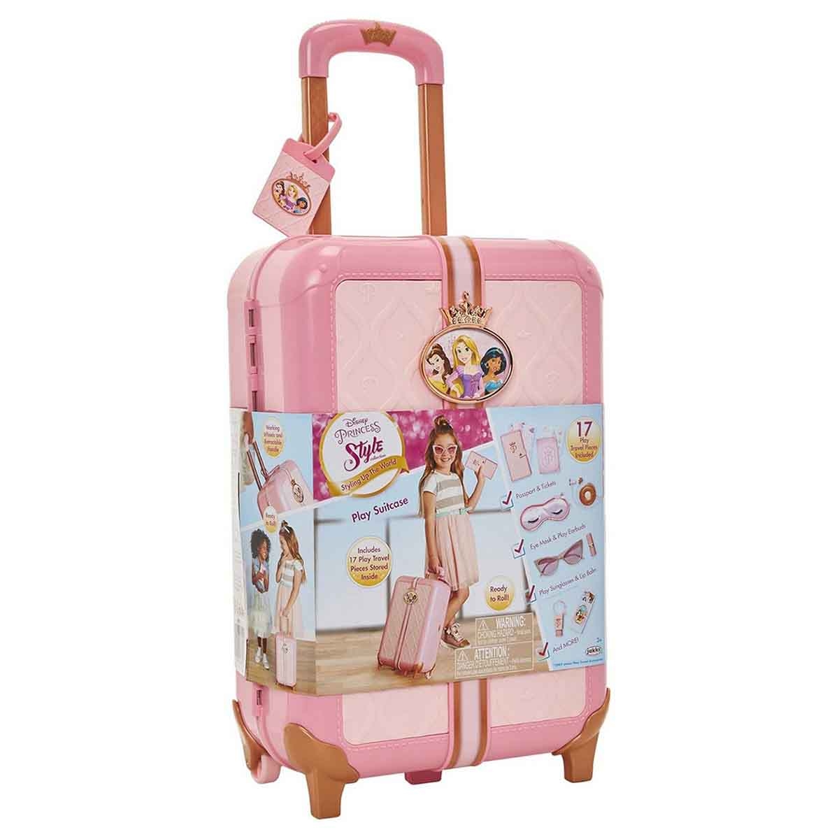 Disney Princess Suitcase Traveller Set Girls, 3-4 Years
