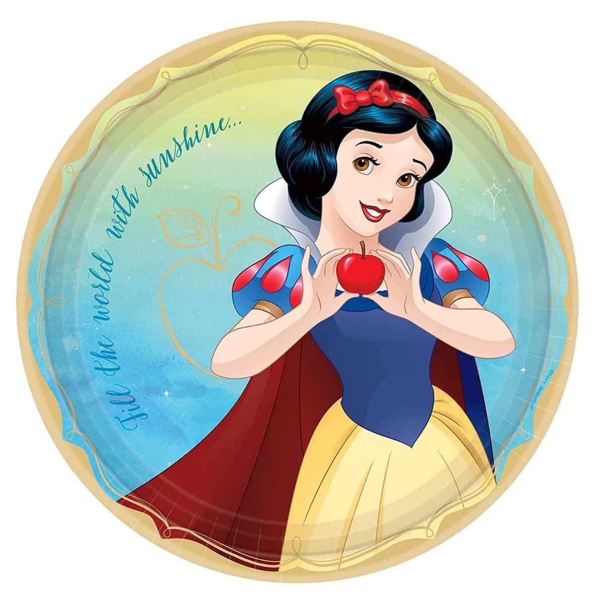 Disney Princess 8-Piece 9" Snow White Paper Plate Set