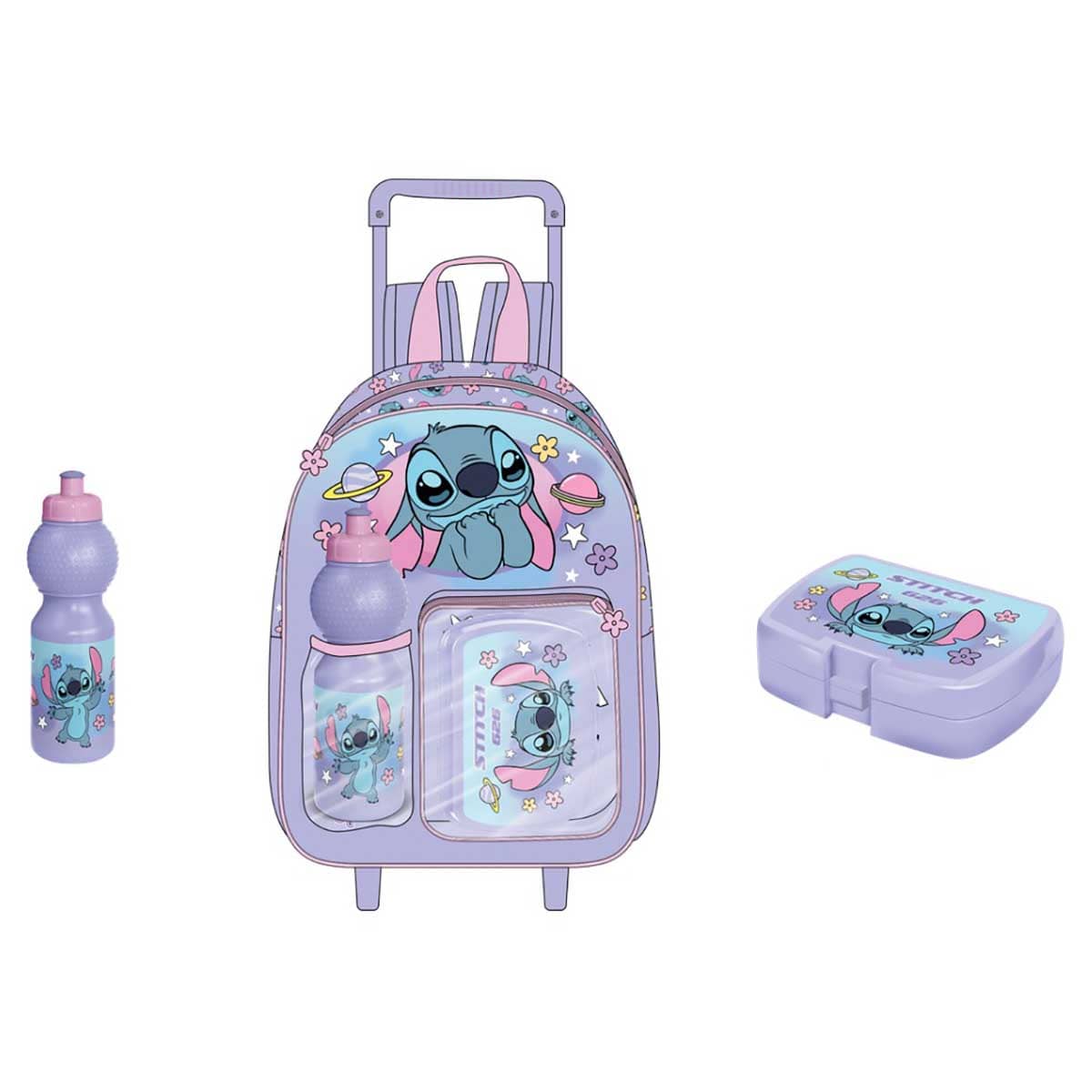 Disney Stitch 14" 3-in-1 FK3IN1-106 Trolley Bag Set Unisex, 3-4 Years