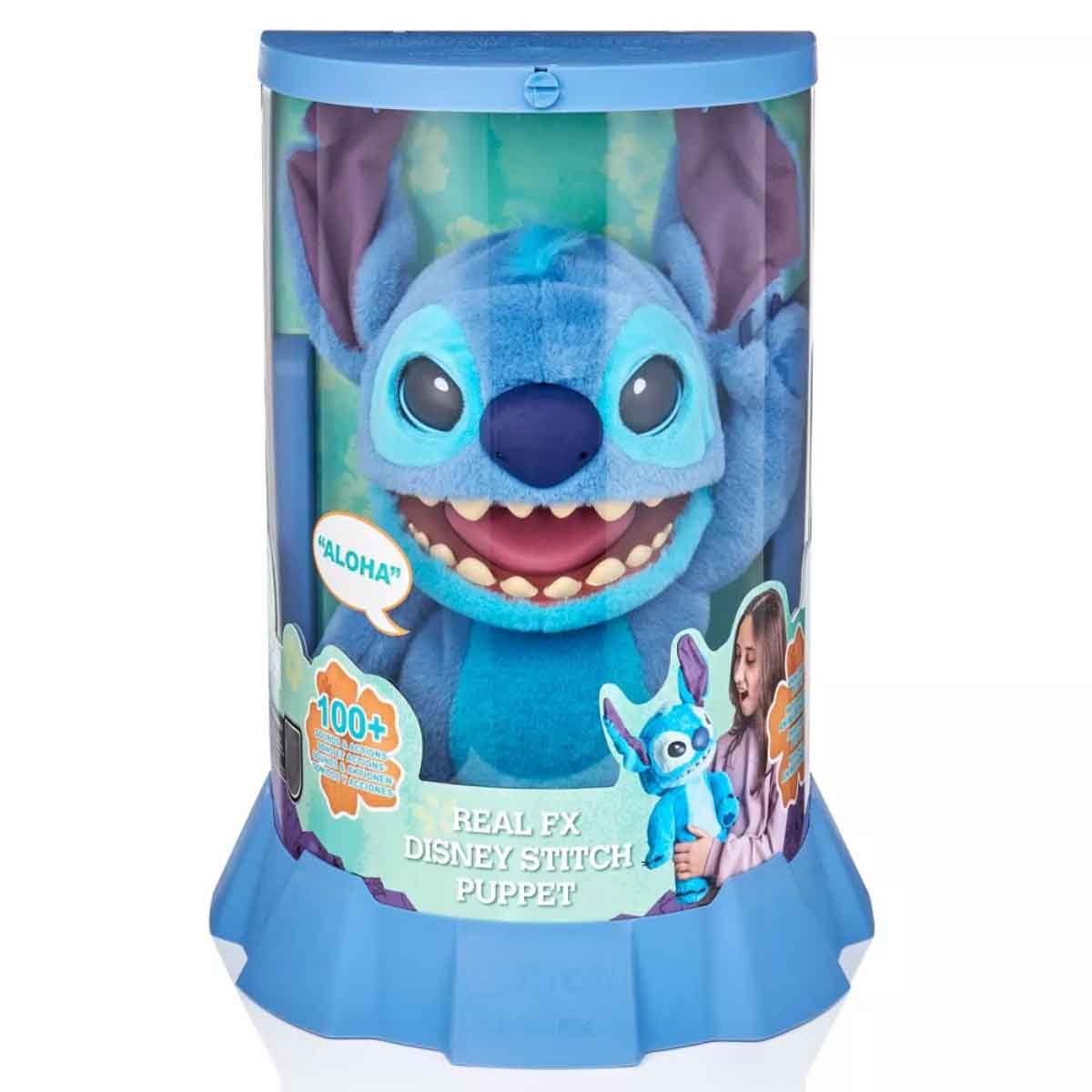 Disney Stitch 18" Animatronic RealFX Stitch Puppet Toy Unisex, 5-7 Years