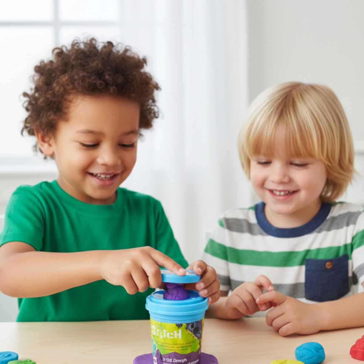 Disney Stitch 3 oz. Dough with Figure Stamper Unisex, 3-4 Years