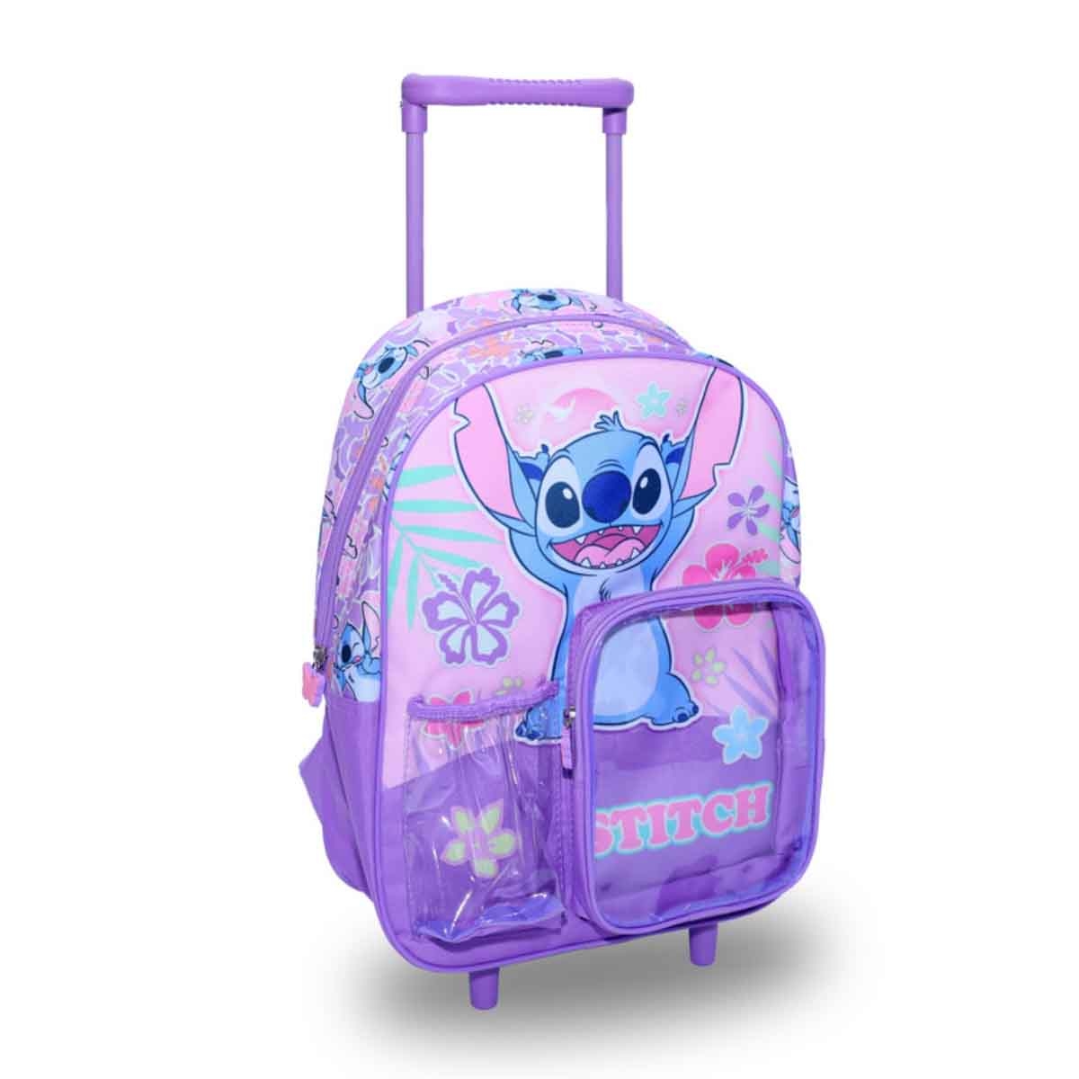ليليو & ستيتش مجموعة حقيبة ترولي وظهر مقاس 14 انش مع صندوق غداء وزجاجة ماء