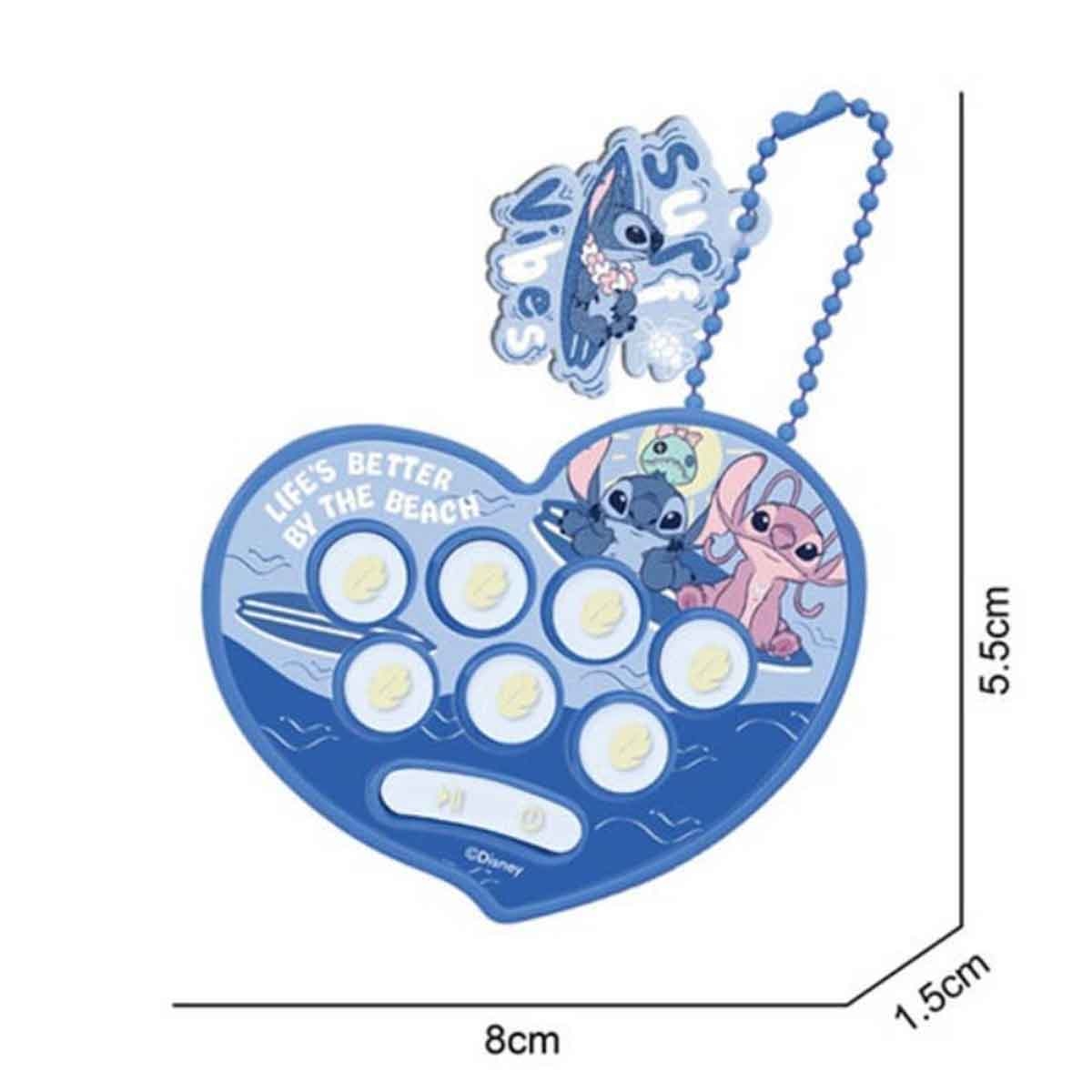 Disney Stitch GT20140STI Whack-A-Mole Game Key Chain Unisex, 3-4 Years