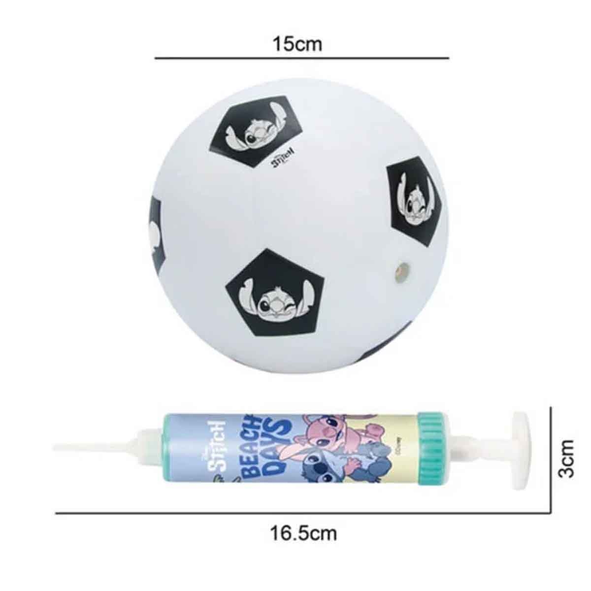 Disney Stitch Inflatable Football with Inflator Boys, 3-4 Years