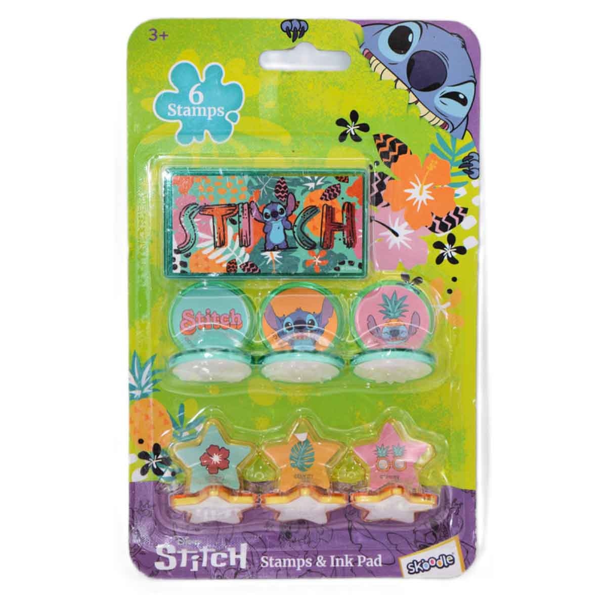 Disney Stitch Stamps with Ink Pad Unisex, 3-4 Years