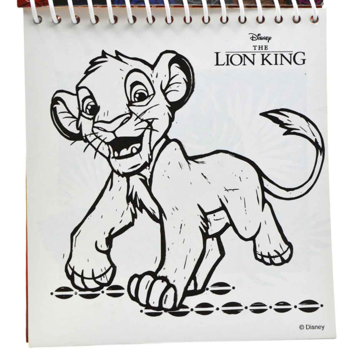 ديزني ذا لايون كينغ لوحة سحرية بالماء 3 صفحات للأطفال بعمر 3-4 سنوات