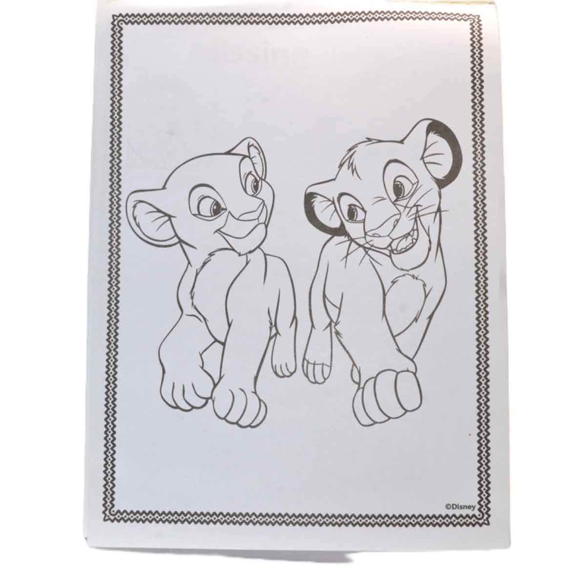 Disney The Lion King Activity Fun Pad with Stackable Crayon Unisex, 3-4 Years
