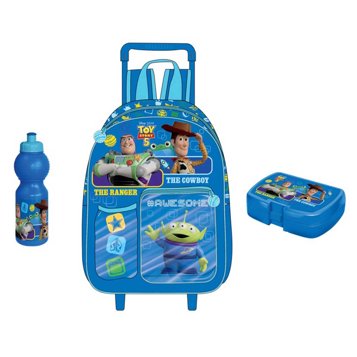 Disney Toy Story Game Changers 3-in-1 14" Trolley Bag Set Unisex, 3-4 Years