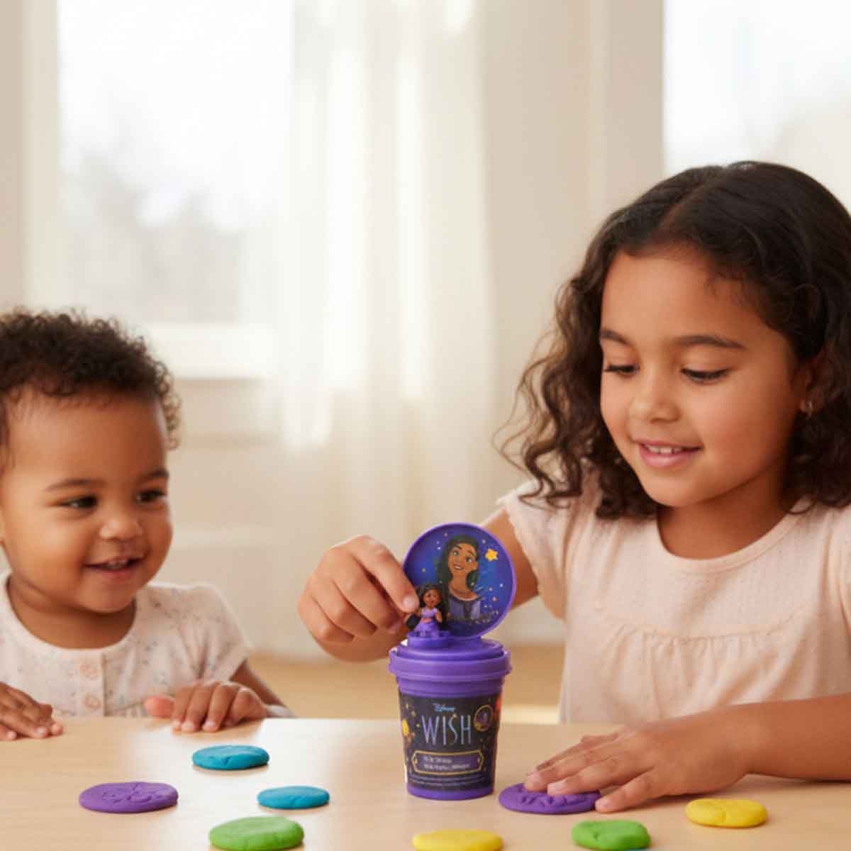 ديزني ويش عجينة 3 أونصات مع أداة طباعة شكل للأطفال بعمر 3-4 سنوات