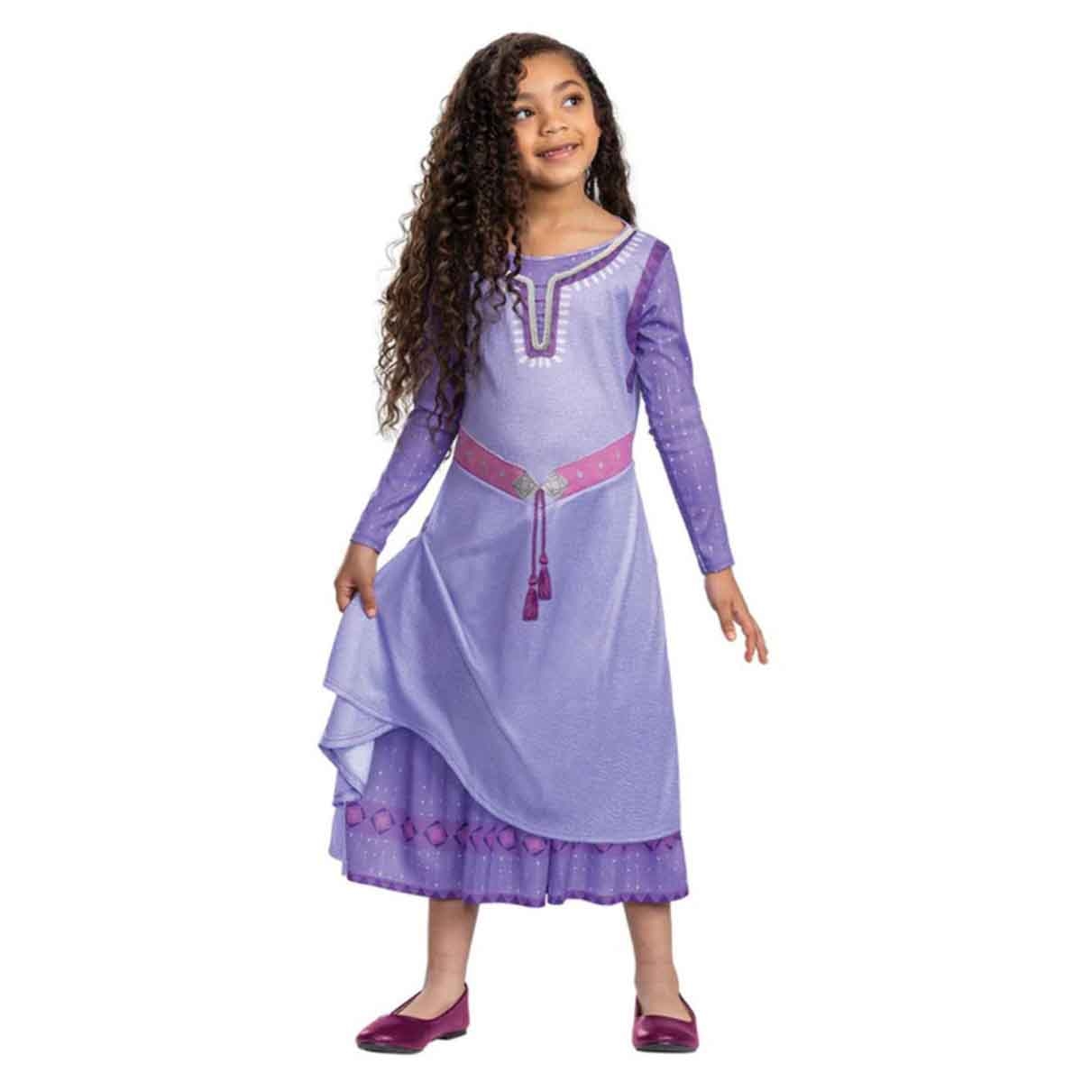 Disney Princess Wish Asha Deluxe Costume Girls, 7-8 Years