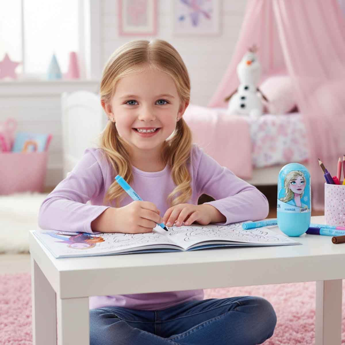 Disney Frozen 100454 Elsa Wobbler Marker Unisex, 3-4 Years