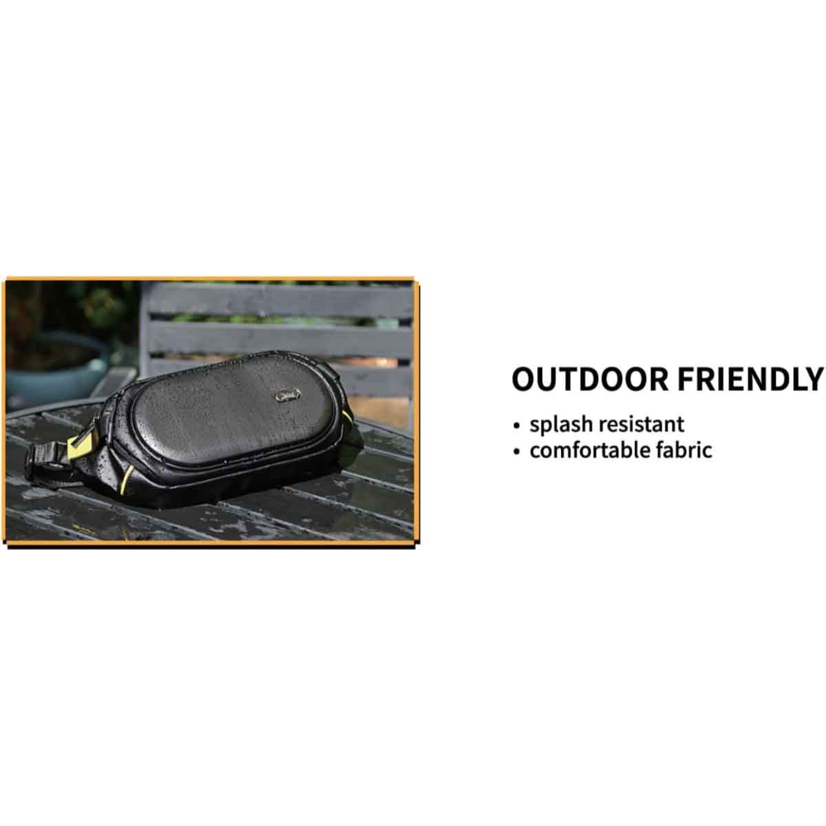 Divoom Black Pixoo C Customizable LED Screen Sling Bag