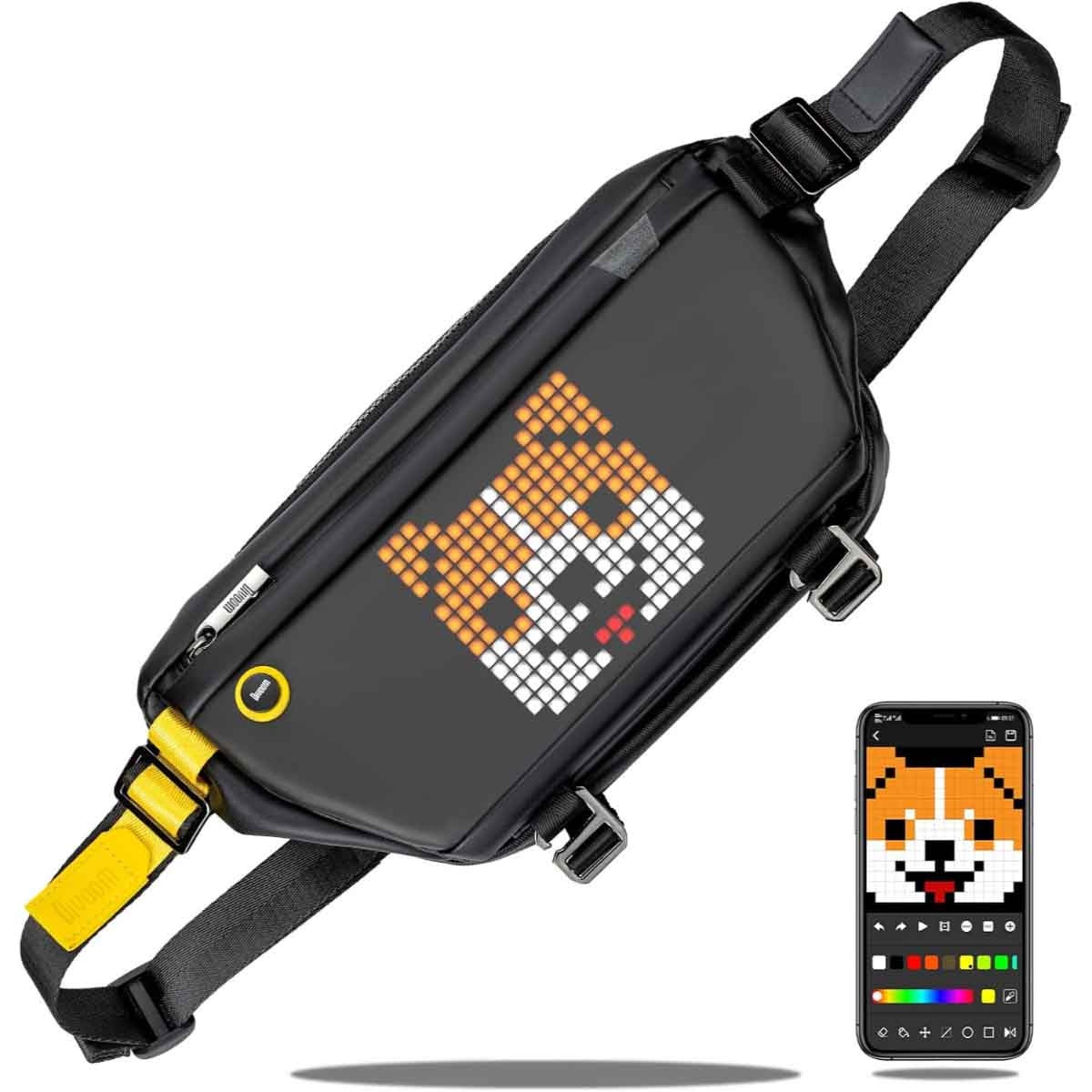 Divoom Black Pixoo Sling Bag