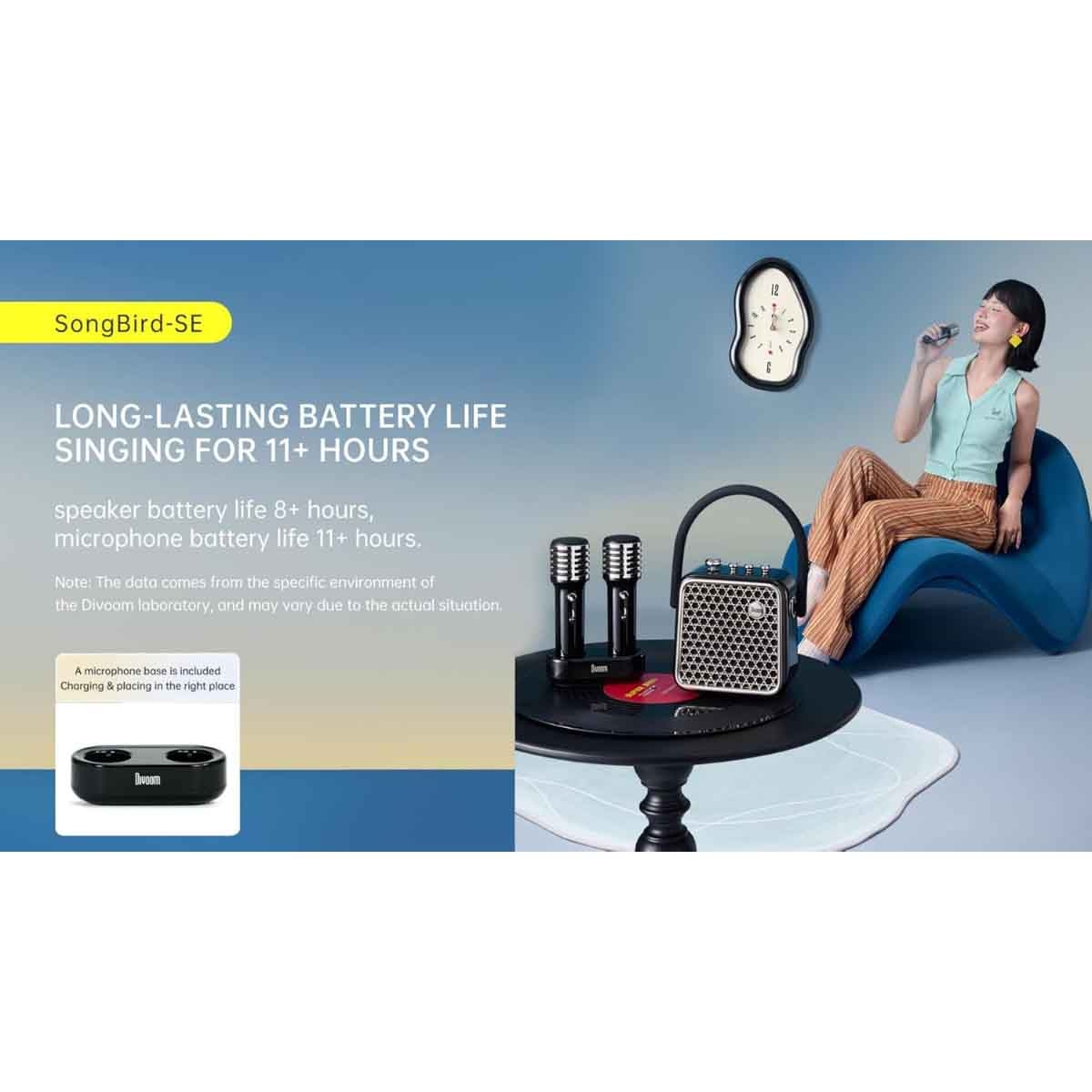 Divoom SongBird SE Portable Dual Microphone & Speaker Set