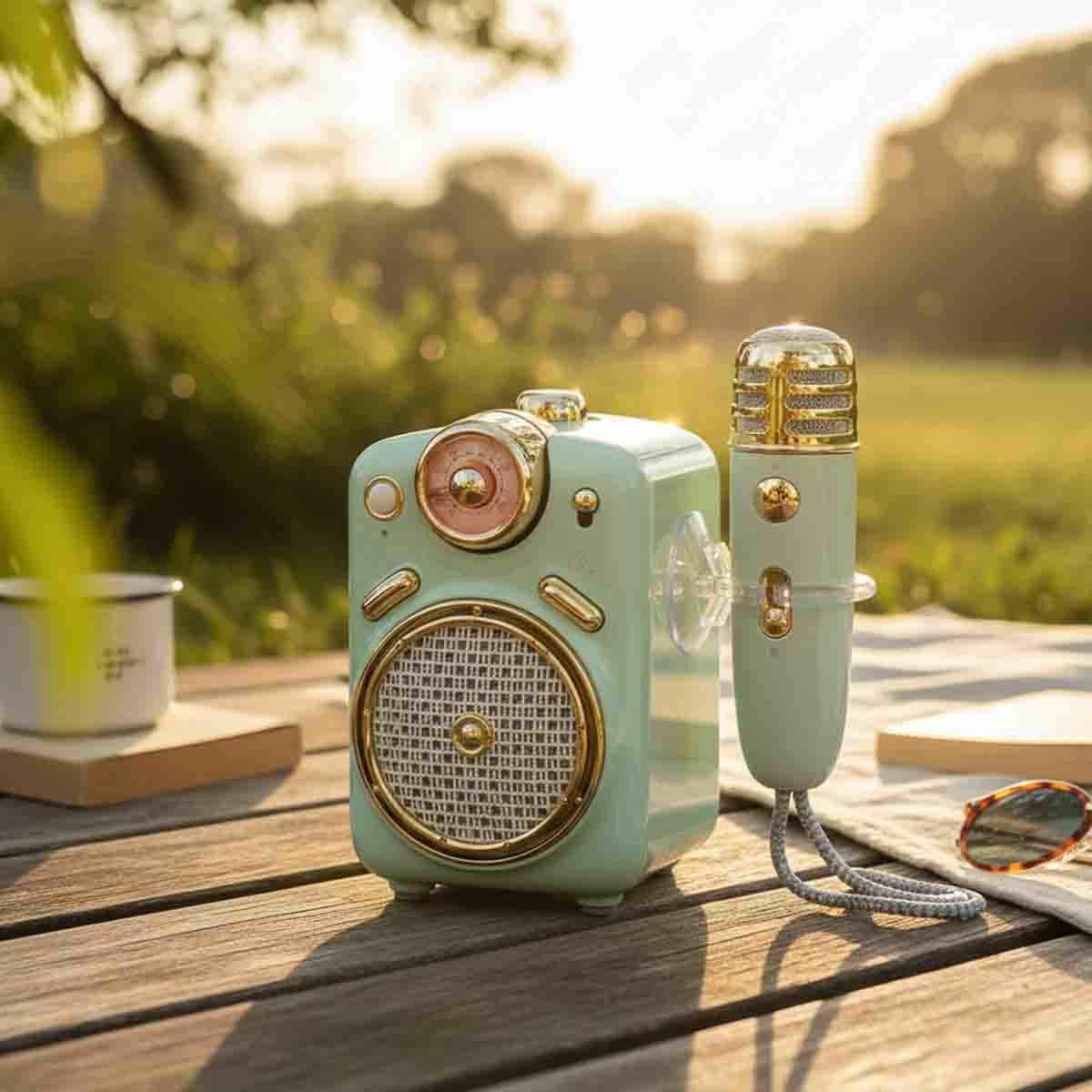 Divoom Fairy-2 Mini Karaoke Speaker with Wireless Microphone